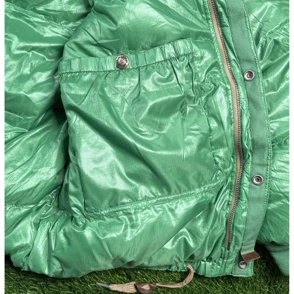 NEW Vintage Polo RALPH LAUREN Detachable Hood Down Jacket Green Mens L NOS